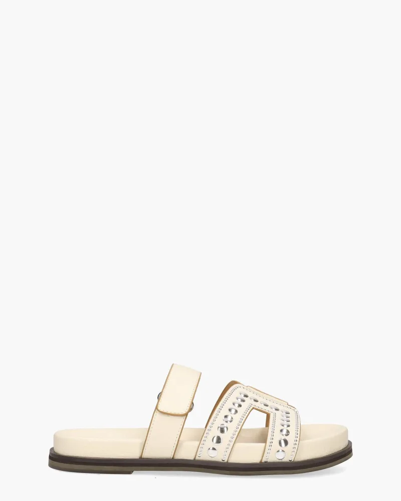 Bibi Lou Mindy, slippers voor dames in wit