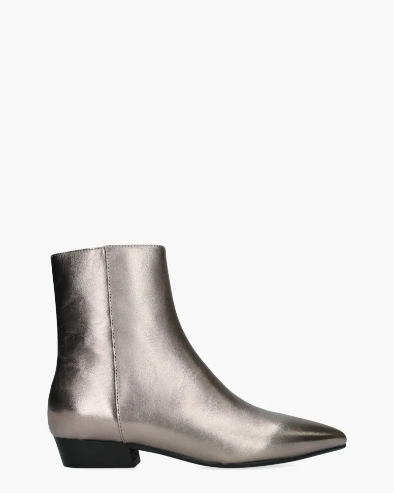 Di Lauro Camelia Zilvergrijs, enkellaarsjes & boots voor dames in zilver