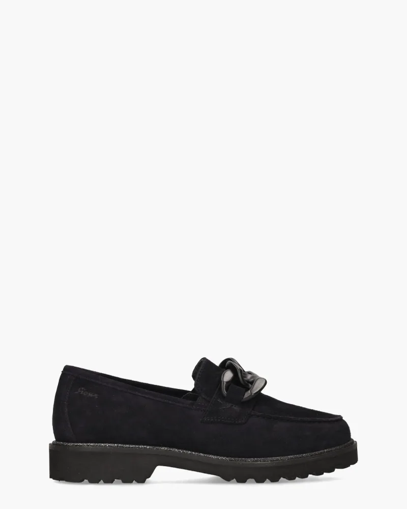 Sioux 69532, instappers & loafers voor dames in donkerblauw