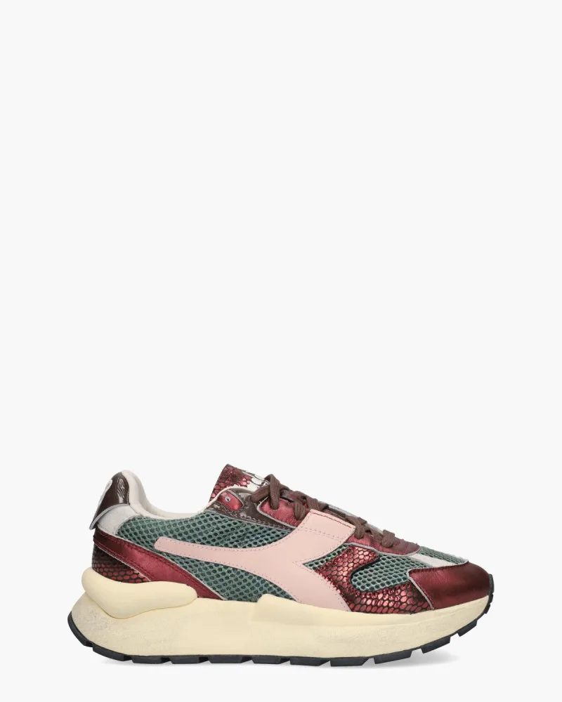 Diadora Heritage Mercury Elite Cobra Used, sneakers voor dames in rood