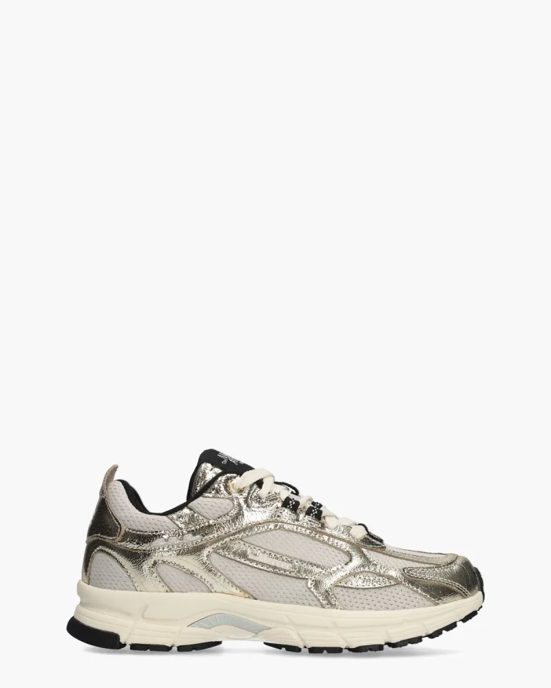 Mercer Amsterdam Mercer The Re-Run Cracked, sneakers voor dames in off-white/goud