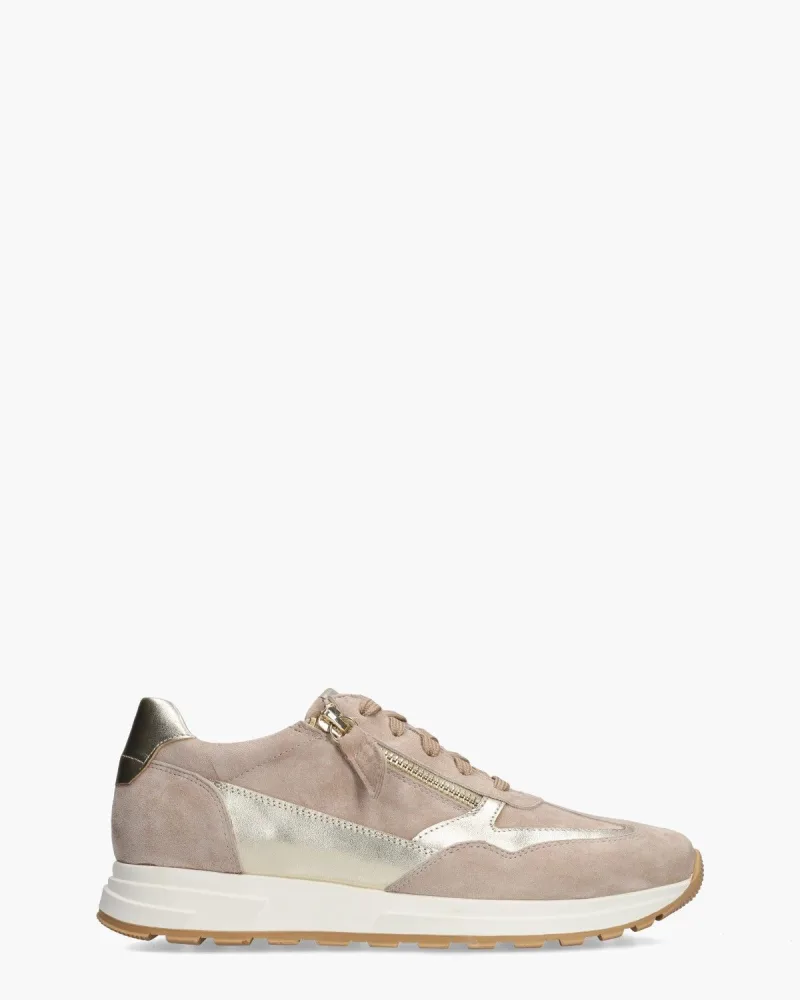 Cypres Si Ziani, sneakers voor dames in beige/goud