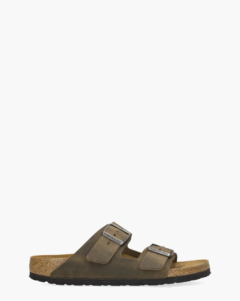 Birkenstock Arizona, slippers voor heren in groen