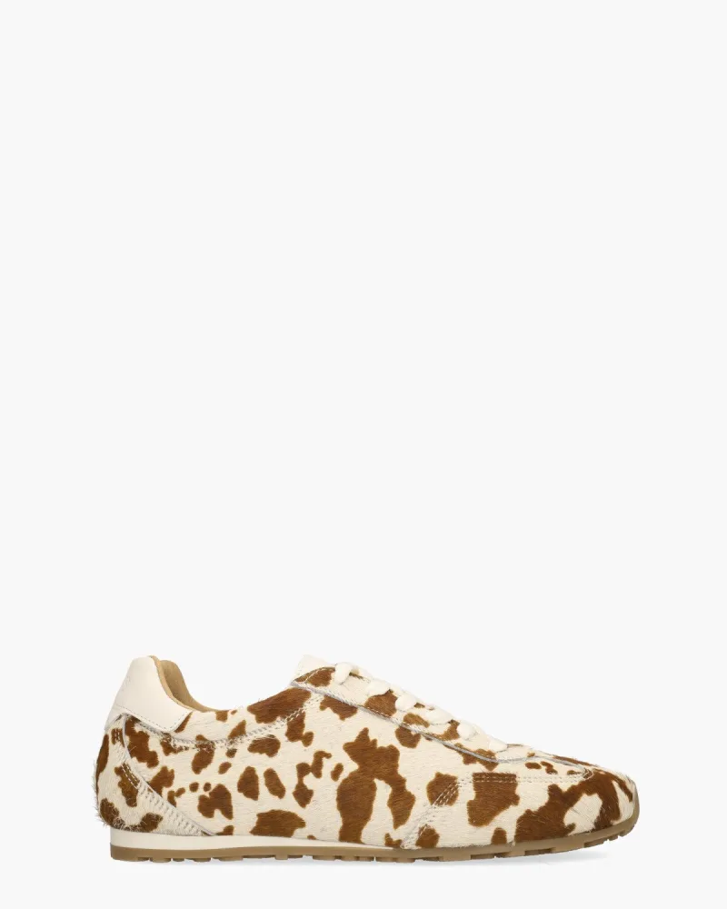 DWRS Label Sava Cow Hair, sneakers voor dames in beige