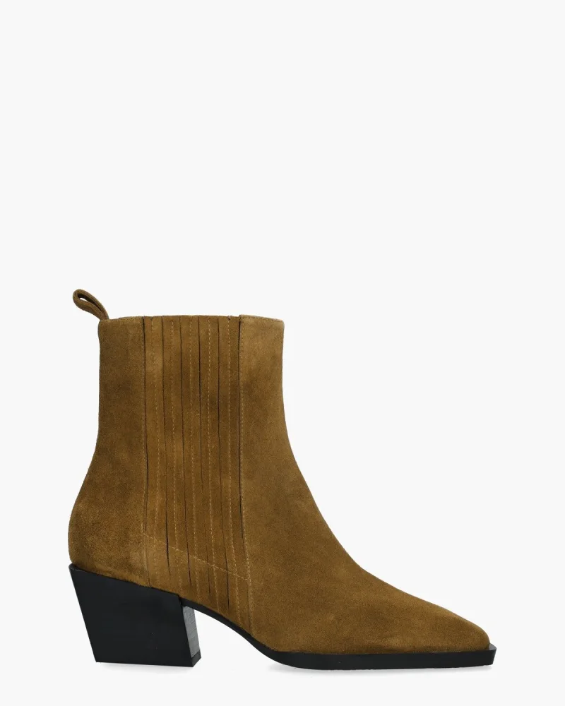RAS 8332, enkellaarsjes & boots voor dames in bruin