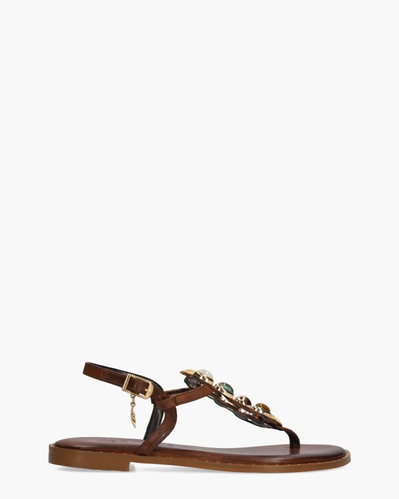 Caryatis Zefi, sandalen voor dames in bruin