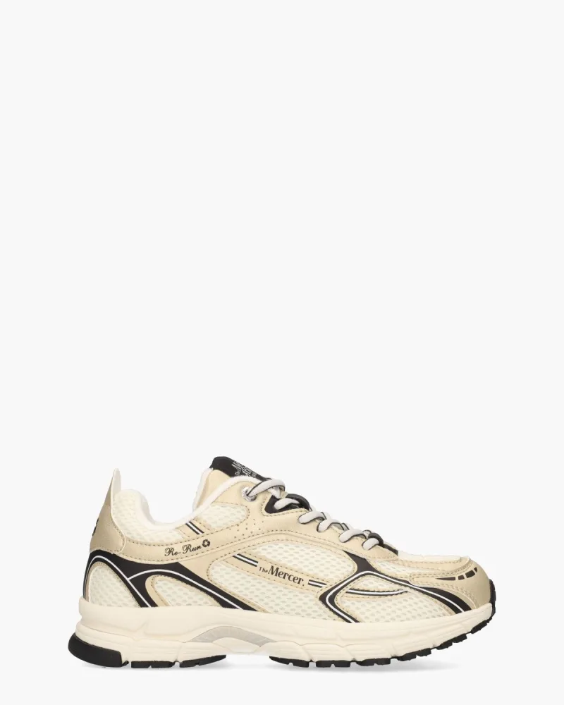 Mercer Amsterdam The Re-Run Speed Off-White/, sneakers voor dames in goud/zwart