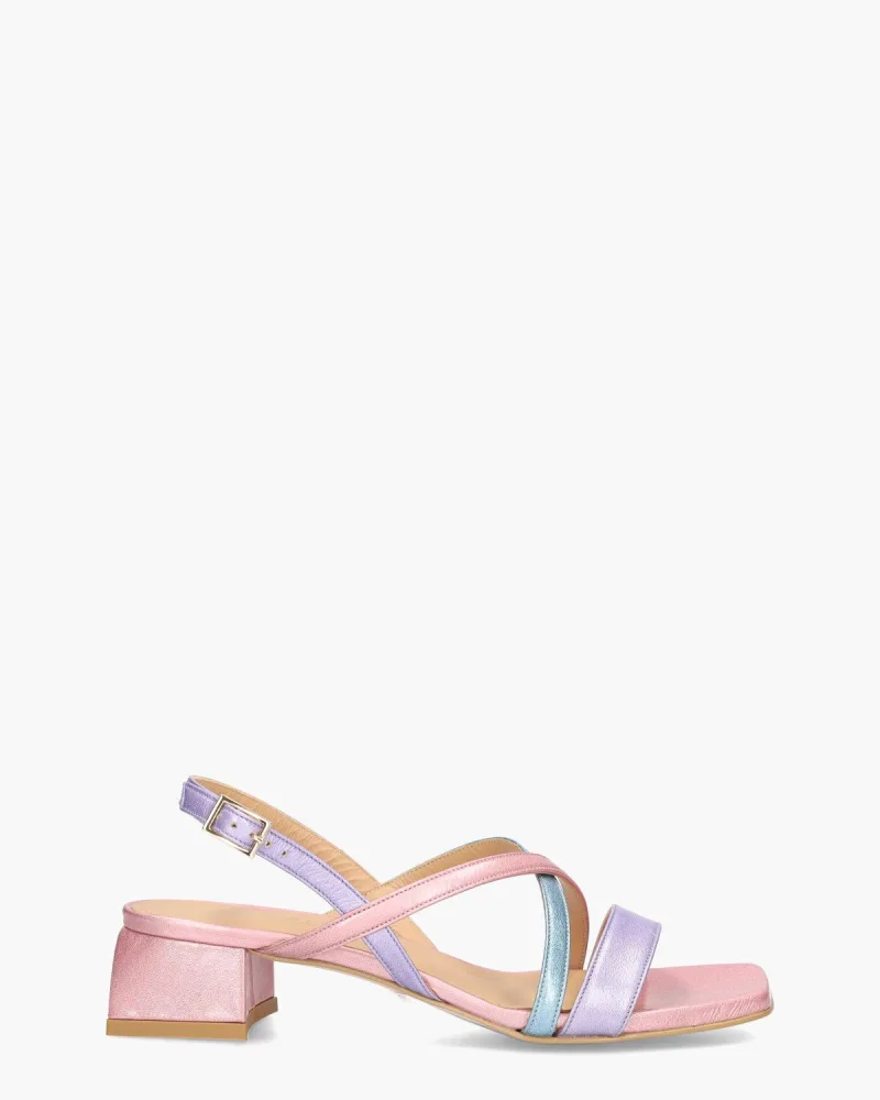 Di Lauro 3000 Lichtroze/, sandalen voor dames in multi, diversen
