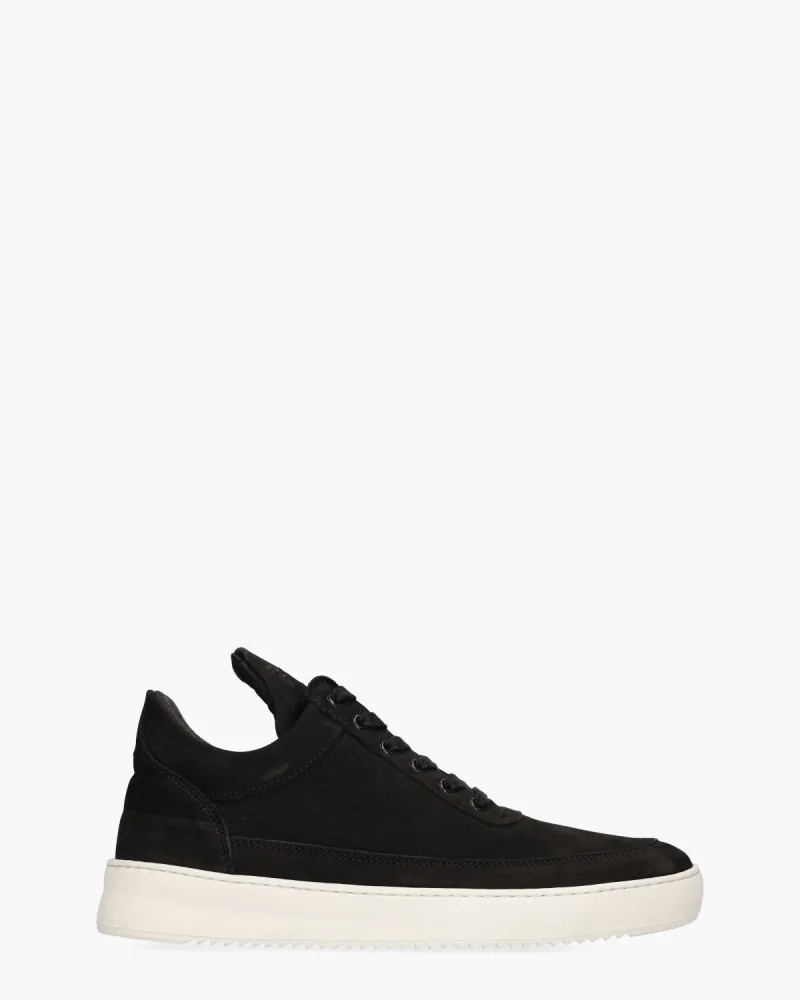 Filling Pieces Low Top Nubuck, sneakers voor heren in zwart