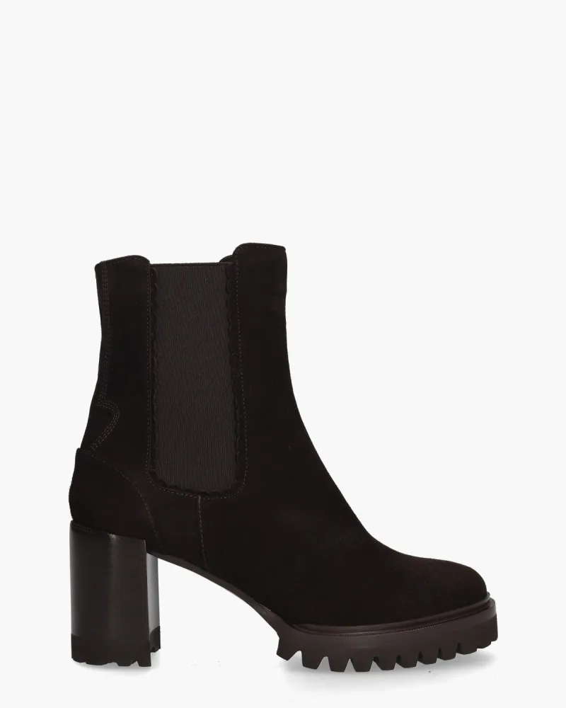 Truman's 79740, enkellaarsjes & boots voor dames in donkerbruin