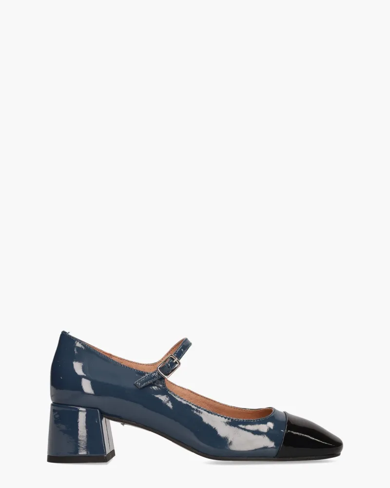 Bibi Lou Daniella Grijsblauw/, instappers & loafers voor dames in blauw