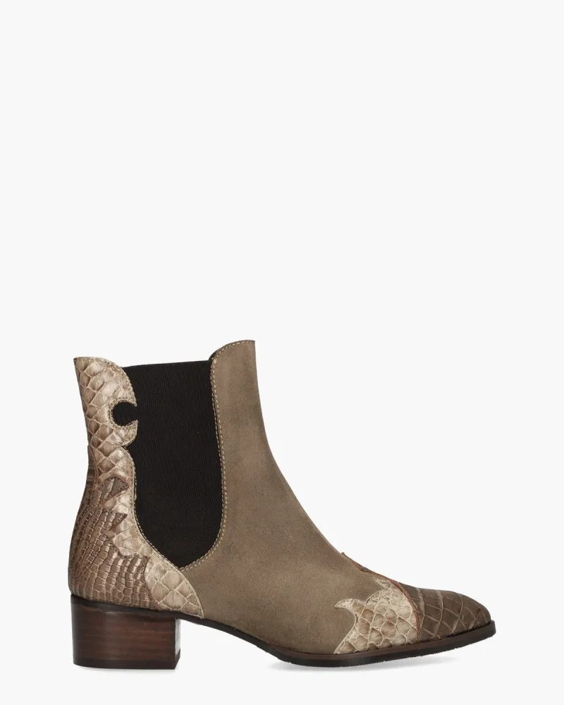 Pertini 30961, enkellaarsjes & boots voor dames in bruin