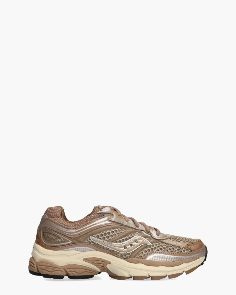 Saucony ProGrid Omni 9 OG, sneakers voor dames in bruin