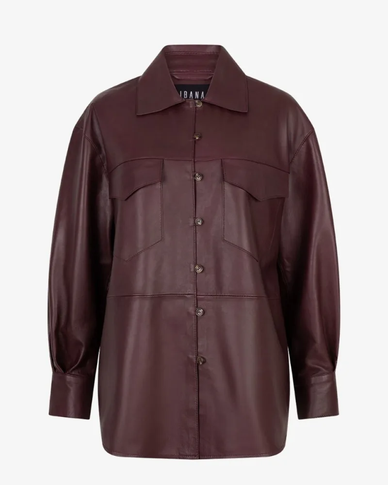 Ibana Bodi Bordeauxrood blouse, schoenen voor dames in rood