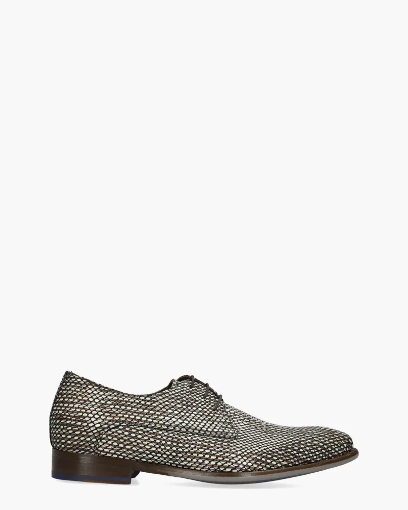 Floris Van Bommel De Stijler 40.04, veterschoenen voor heren in bruin