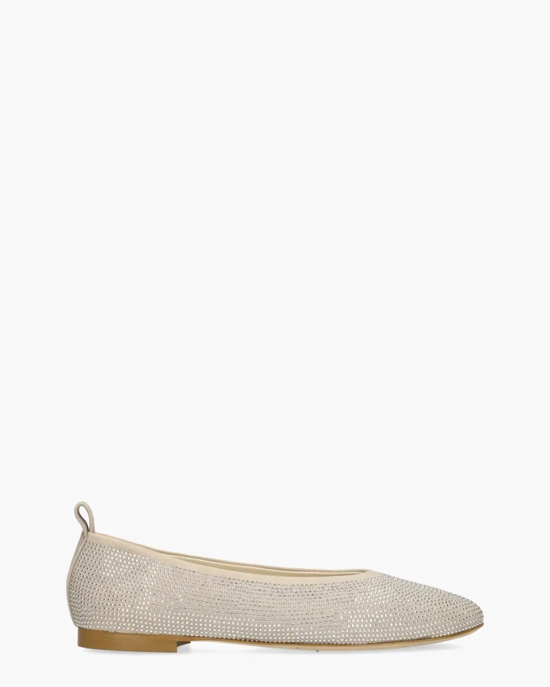 Odare Agata Lichtgrijs/Zilver 's, ballerina's voor dames in beige