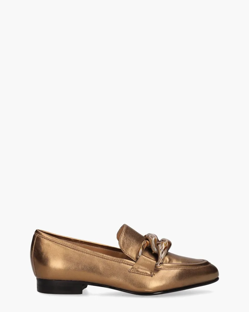Nalini 21I095A, instappers & loafers voor dames in goud