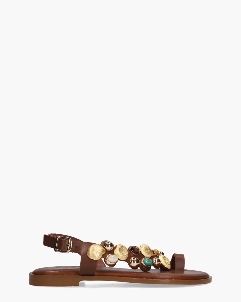 Caryatis Helen, sandalen voor dames in bruin