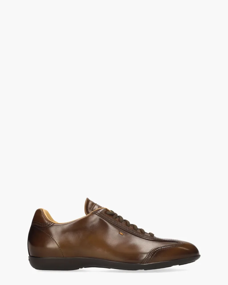 Santoni 14398, sneakers voor heren in bruin