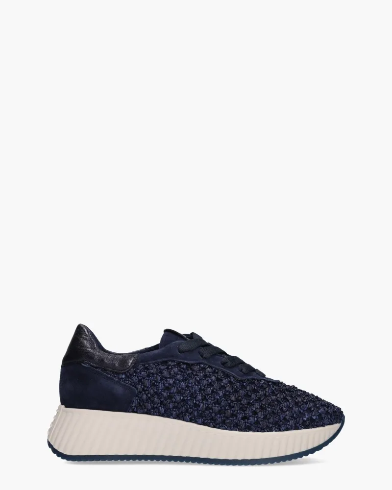 Softwaves Anna, sneakers voor dames in donkerblauw