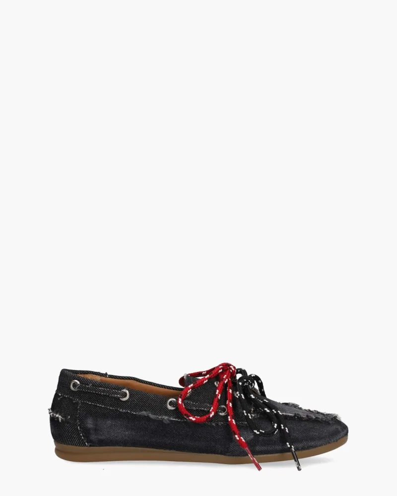 Toral Nahua Tejano, veterschoenen voor dames in zwart