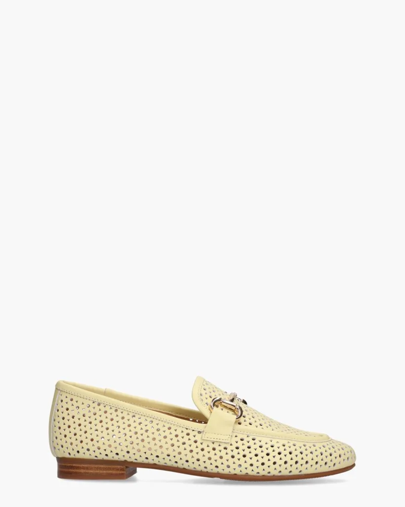 Di Lauro Didima Lichtgeel, instappers & loafers voor dames