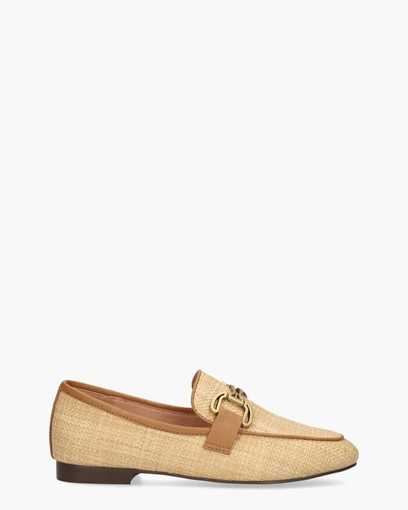 Bibi Lou Vela, instappers & loafers voor dames in lichtbruin