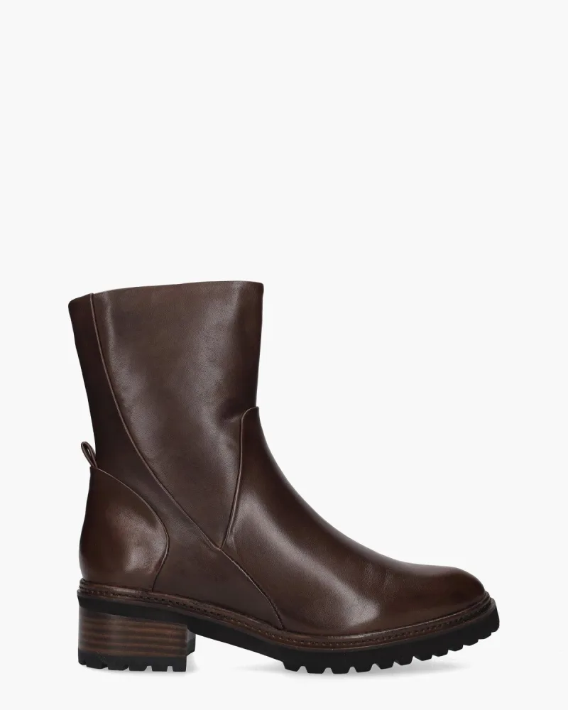 Everybody 83914, enkellaarsjes & boots voor dames in donkerbruin