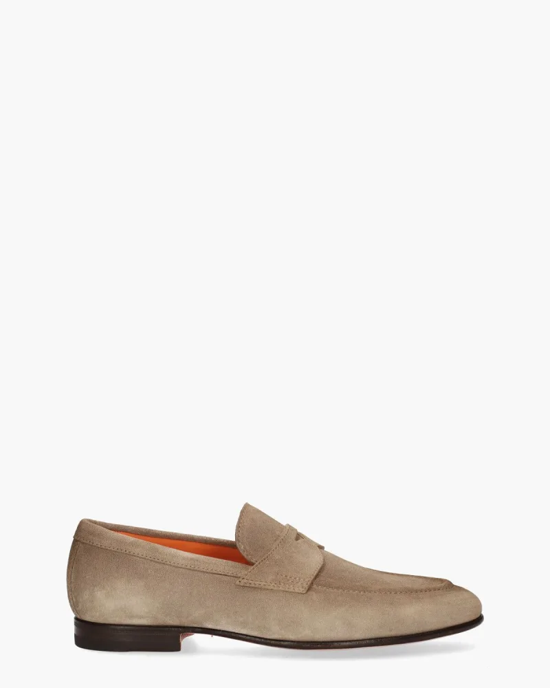 Santoni 18104, instappers & loafers voor heren in bruin