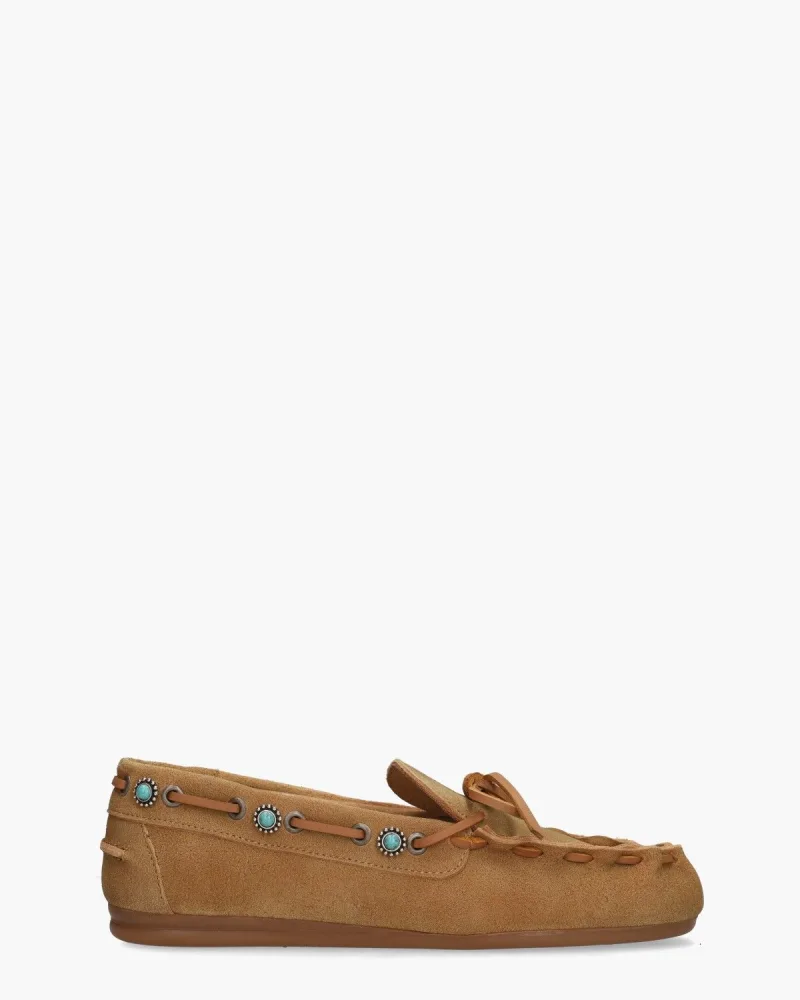 Posa Boat Western, instappers & loafers voor dames in beige