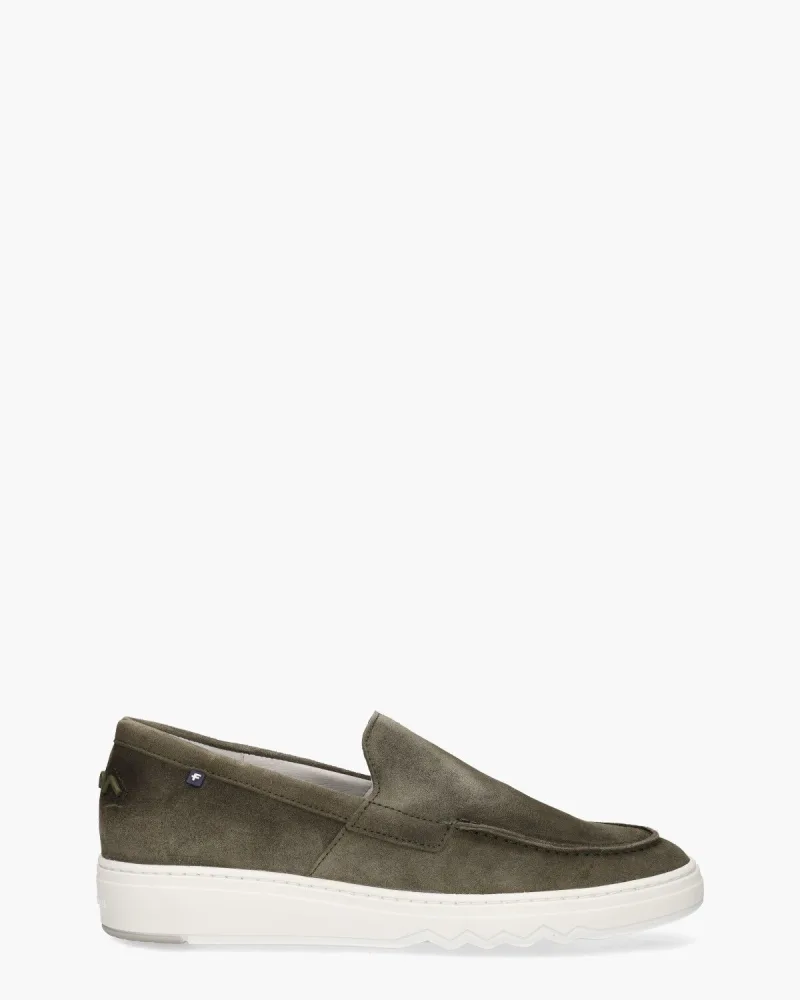 Floris Van Bommel De Kupster 04.01, instappers & loafers voor heren in groen