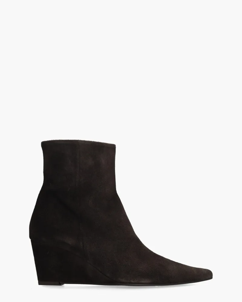 Zinda 3603, enkellaarsjes & boots voor dames in donkerbruin