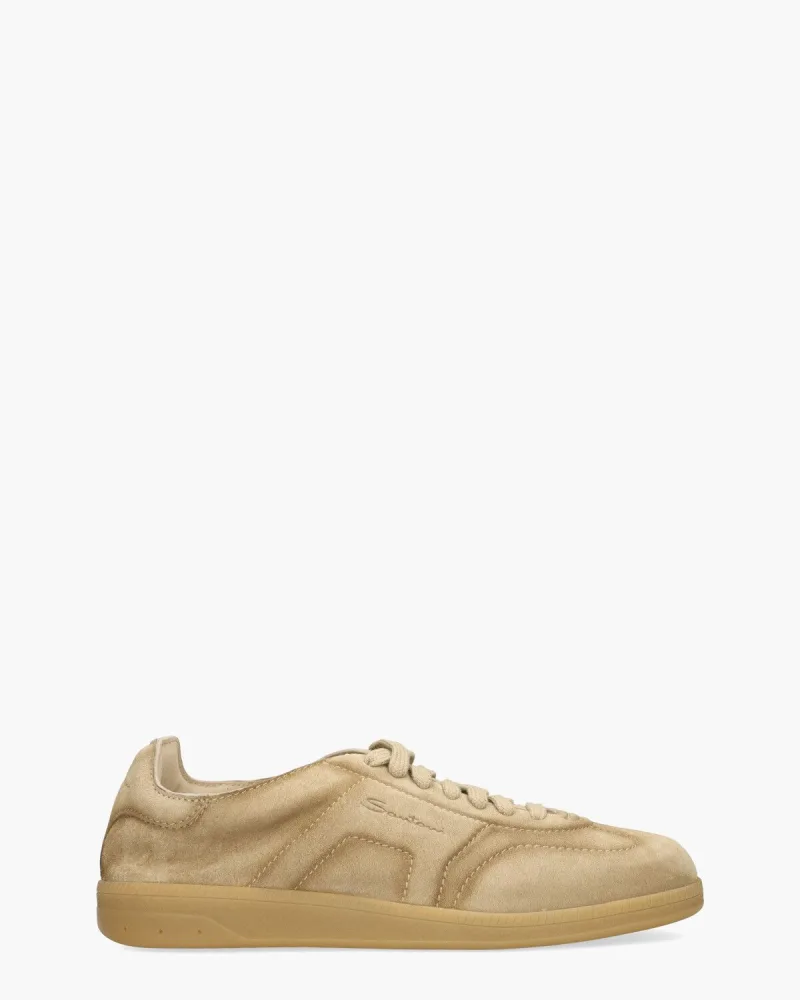 Santoni 22072, sneakers voor heren in lichtbruin