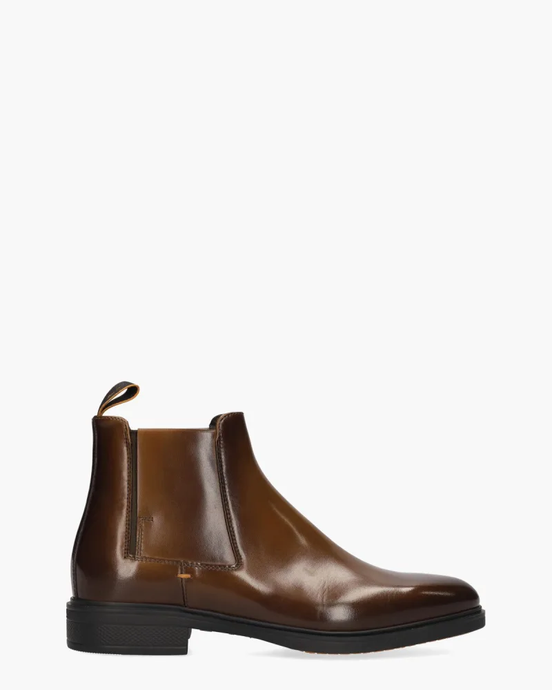 Santoni 16379, enkellaarsjes & boots voor heren in bruin