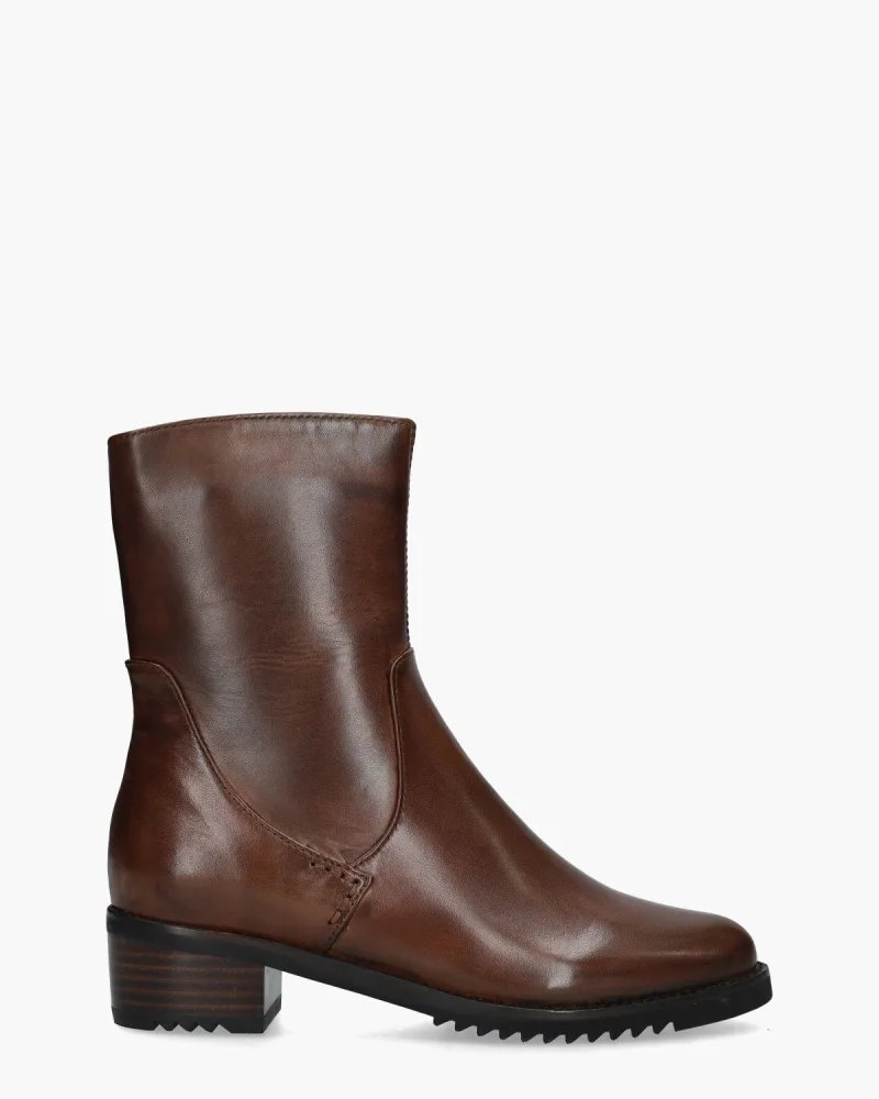 Everybody 11655, enkellaarsjes & boots voor dames in bruin