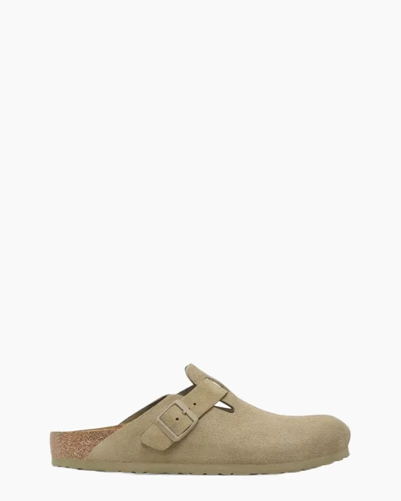 Birkenstock Boston Faded, slippers voor heren in groen