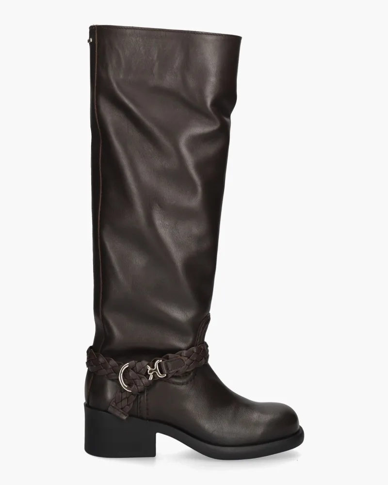 Nubikk Lizzy Lynn, enkellaarsjes & boots voor dames in donkerbruin