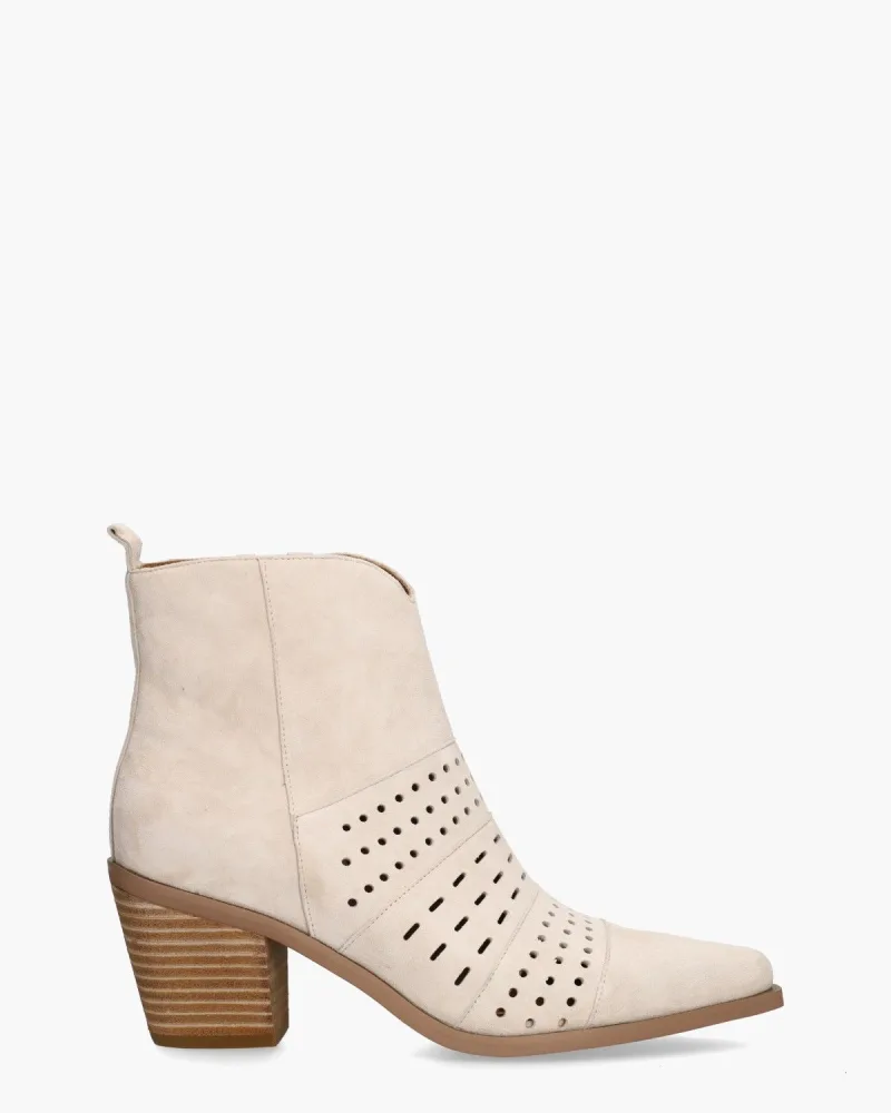 Di Lauro Wilanda Lichtbeige, enkellaarsjes & boots voor dames in beige