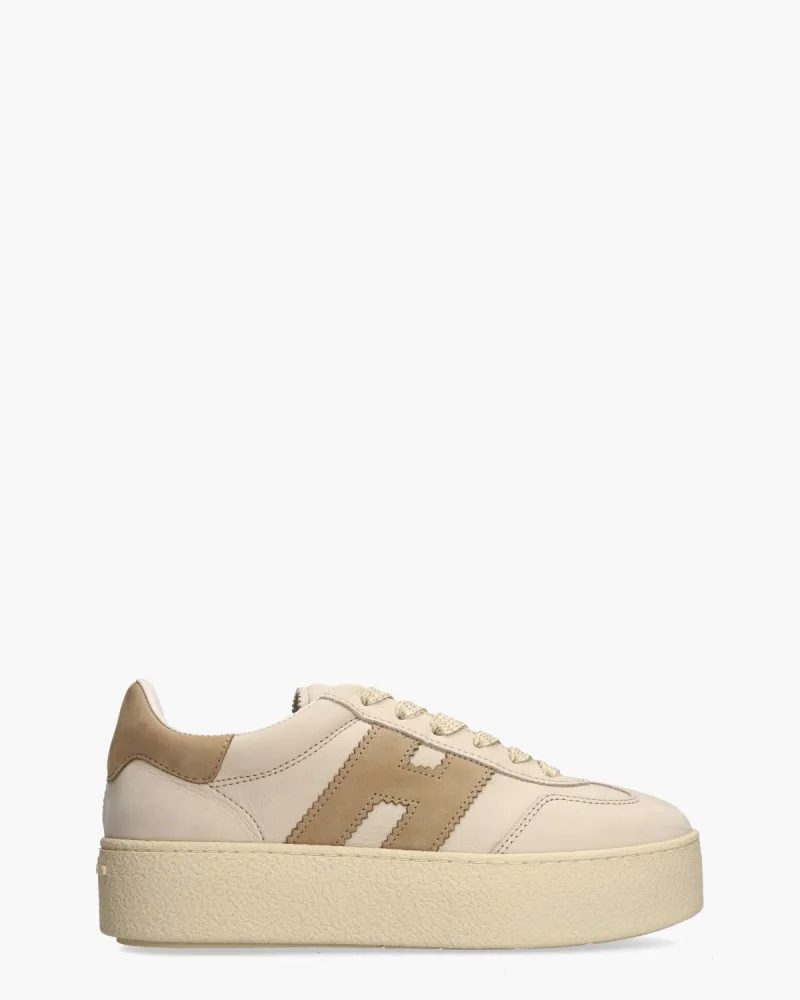 Hogan Cool Plateau, sneakers voor dames in beige