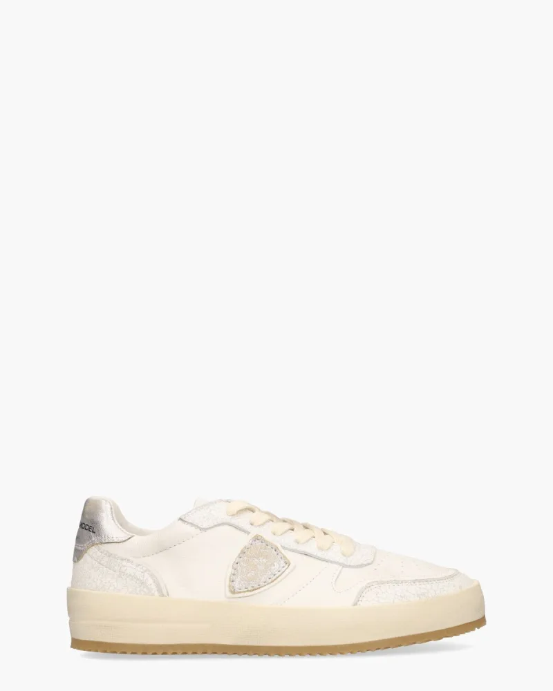 Philippe Model Nice, sneakers voor dames in wit