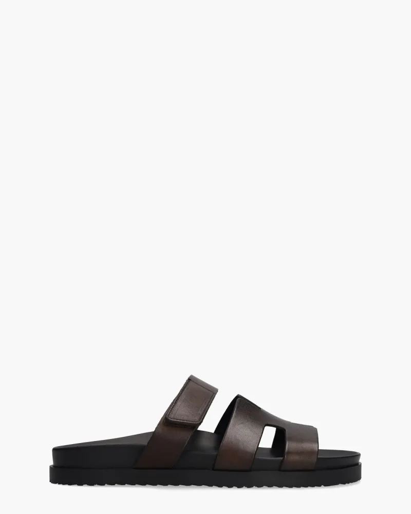 The Sandals Factory M8102, sandalen voor heren in donkerbruin
