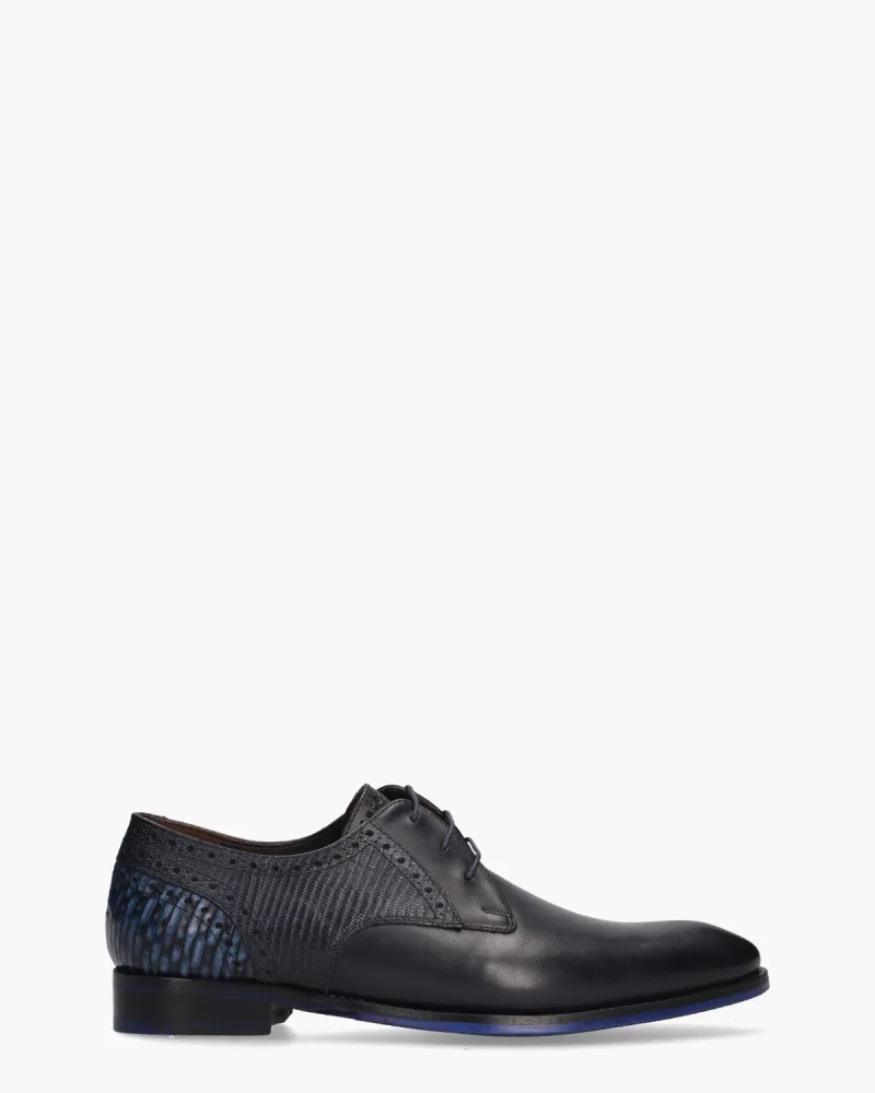 Floris Van Bommel De Stapper 39.26, veterschoenen voor heren in blauw