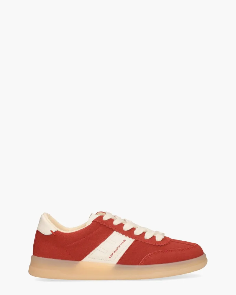 East Pacific Trade Santos, sneakers voor dames in rood/off-white