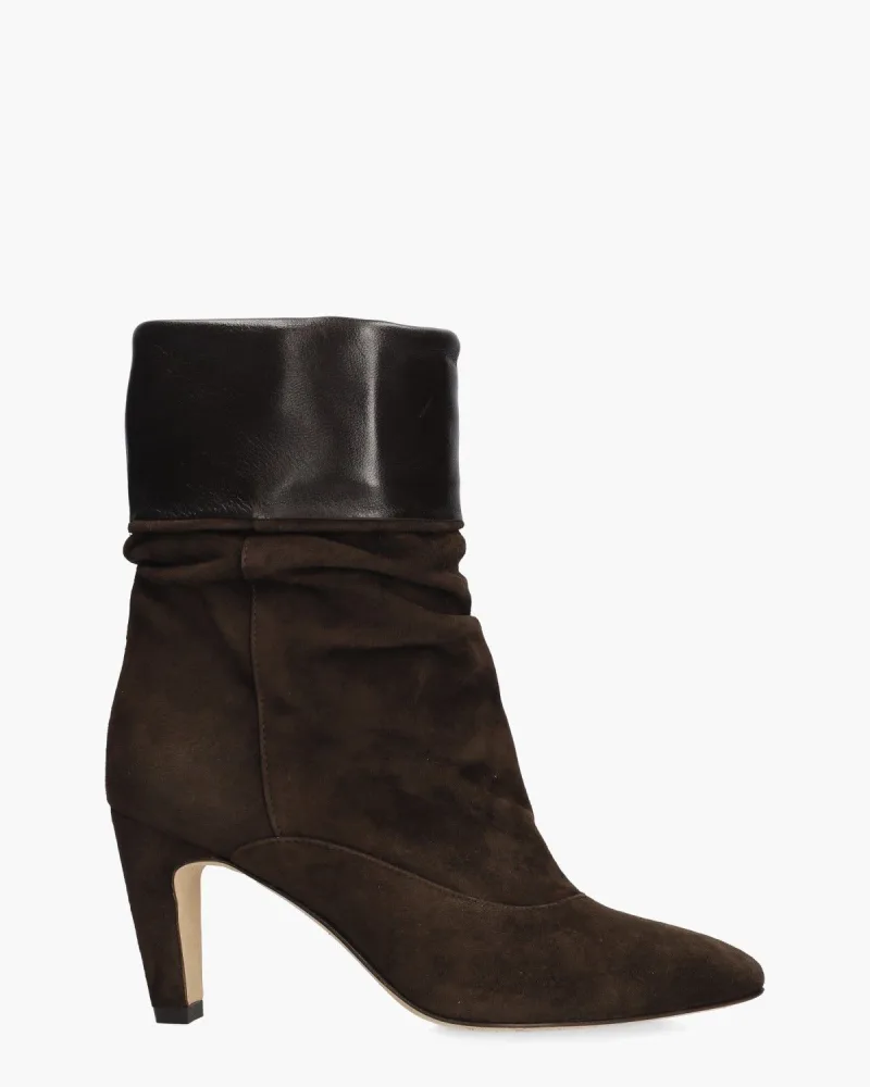 Julie Dee SE4011, enkellaarsjes & boots voor dames in donkerbruin