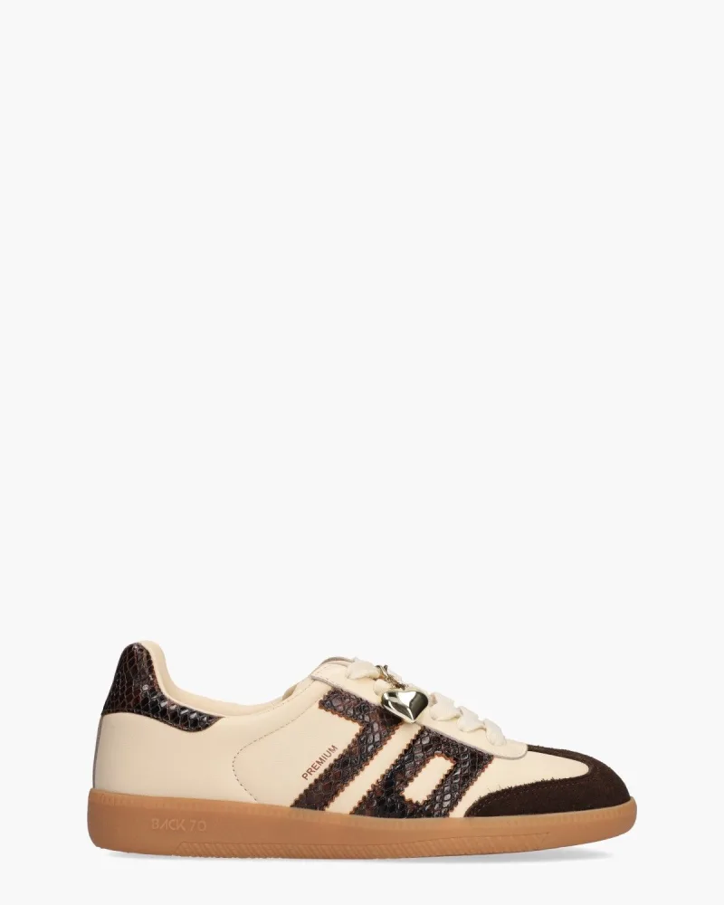 Back 70 Cloud Exclusive, sneakers voor dames in off-white/donkerbruin