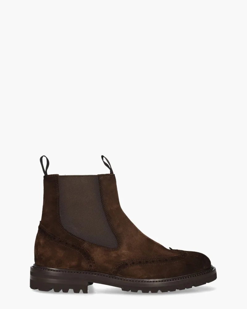 Henderson Baracco 84501, enkellaarsjes & boots voor heren in donkerbruin