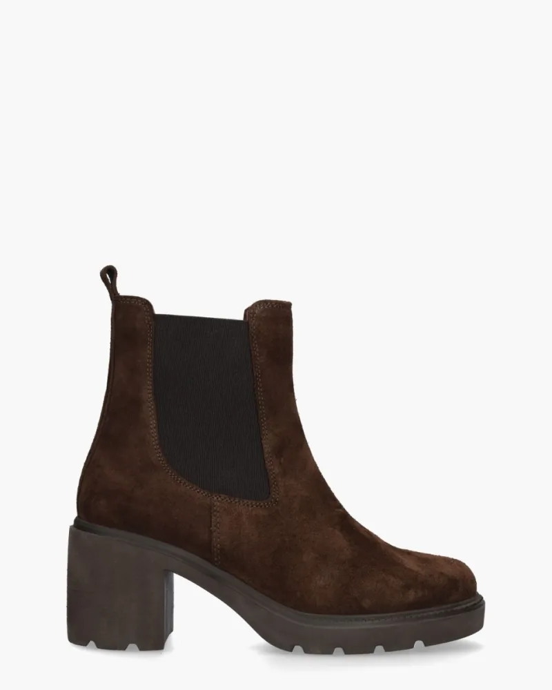 Gioia Yvette, enkellaarsjes & boots voor dames in donkerbruin