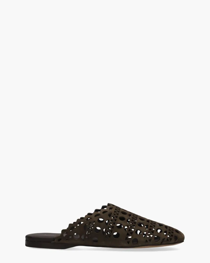 Posa Aztec Mule, slippers voor dames in grijs