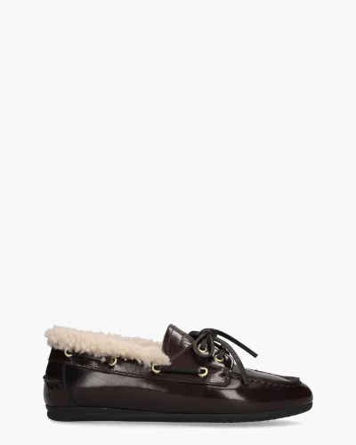 Toral Nahua Bordeauxrood, bootschoenen voor dames in rood, foto 1 van 2