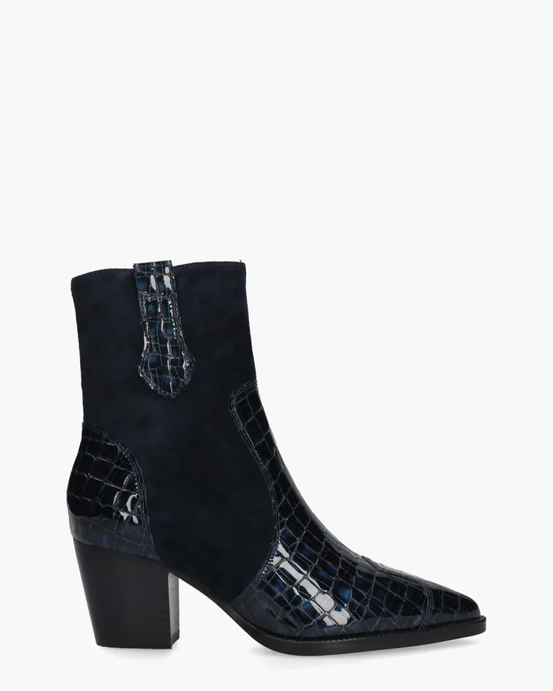 Di Lauro Vivian Ray Sybylle, enkellaarsjes & boots voor dames in donkerblauw